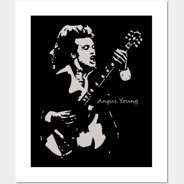 angus young sillouete Wall Art by tanjung karang